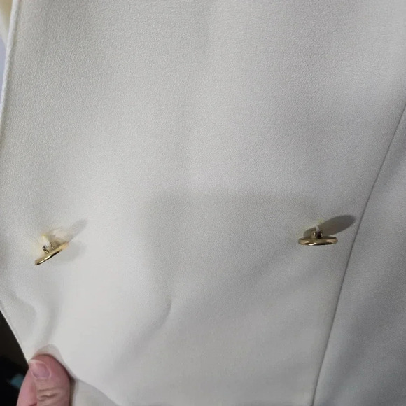 Vintage Alison J. 10 NWT Floral Cream Button Blazer Jacket 80s 90s - Picture 14 of 14